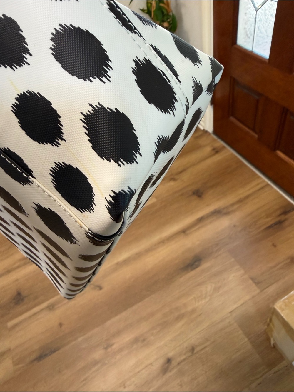 kate spade Black and White Polka Dot Tote - Picture 7 of 12